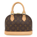 ルイヴィトン LOUIS VUITTON アルマ BB M53152 モノグラム モノグラムキャンバス 2WAYバッグ ゴールド金具 茶 ハンドバッグ パドロック欠品