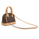 ルイヴィトン LOUIS VUITTON アルマ BB M53152 モノグラム モノグラムキャンバス 2WAYバッグ ゴールド金具 茶 ハンドバッグ パドロック欠品