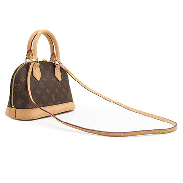 ルイヴィトン Louis Vuitton アルマ BB M53152 モノグラム モノグラムキャンバス 2WAYバッグ ゴールド金具 茶 ハンドバッグ パドロック欠品