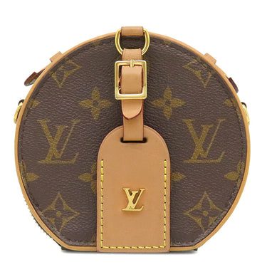 ルイヴィトン LOUIS VUITTON ミニ ボワット シャポー M44699 モノグラム モノグラムキャンバス 2WAYバッグ ゴールド金具 茶 ミニショルダー 丸型