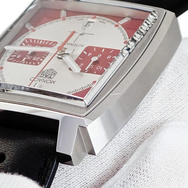 腕時計 タグホイヤー TAG Heuer モナコ キャリバー02 グランプリ ドゥ モナコ ヒストリック CBL2114.FC6486 自動巻き メンズ 赤 限定