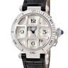 腕時計 カルティエ Cartier パシャ 38 プロンジャー コンベックス グリッド W3105955 自動巻き メンズ OH済 逆回転防止ベゼル