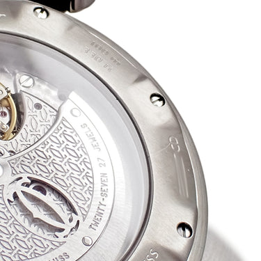 腕時計 カルティエ Cartier パシャ 38 プロンジャー コンベックス グリッド W3105955 自動巻き メンズ OH済 逆回転防止ベゼル