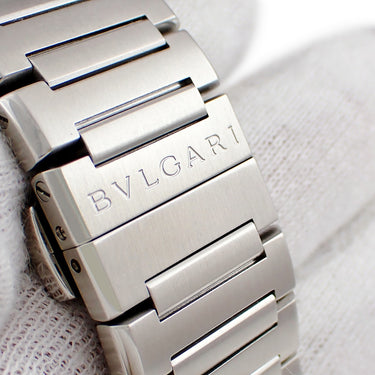 腕時計 ブルガリ BVLGARI ダニエルロート クロノスプリント BRE56SCHS 自動巻き メンズ OH済 ブラック ビッグデイト オーバル