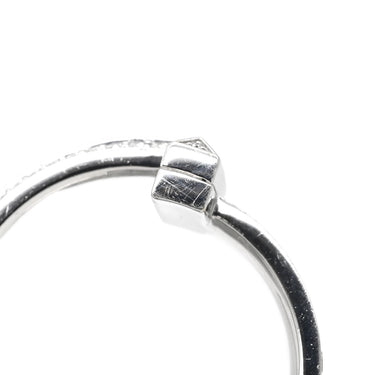 ティファニー Tiffany & Co T ワン ナロー ダイヤ ホワイトゴールド K18WG ダイヤモンド リング 指輪 T&Co. Au750 18K WG 16号