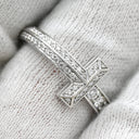 ティファニー Tiffany & Co T ワン ナロー ダイヤ ホワイトゴールド K18WG ダイヤモンド リング 指輪 T&Co. Au750 18K WG 16号