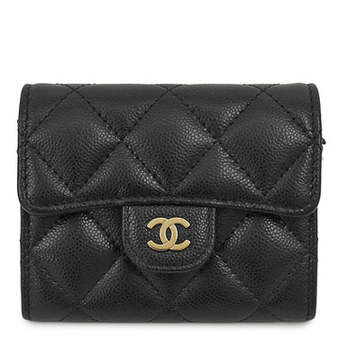 シャネル Chanel ミニ チェーンクラッチ AP0238 ブラック キャビアスキン チェーンウォレット ゴールド金具 黒 ココマーク