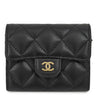 シャネル Chanel ミニ チェーンクラッチ AP0238 ブラック キャビアスキン チェーンウォレット ゴールド金具 黒 ココマーク