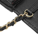 シャネル Chanel ミニ チェーンクラッチ AP0238 ブラック キャビアスキン チェーンウォレット ゴールド金具 黒 ココマーク