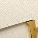 エルメス HERMES コンスタンス トゥーゴー クレ ヴォーエプソン 長財布 ゴールド金具 オフホワイト 2026年製