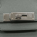エルメス HERMES バーキン30 ヴェールアマンド ヴォーエプソン ハンドバッグ シルバー金具 緑 グレー