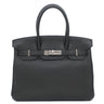 エルメス HERMES バーキン30 ブラック トゴ ハンドバッグ シルバー金具 黒