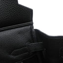 エルメス HERMES バーキン30 ブラック トゴ ハンドバッグ シルバー金具 黒