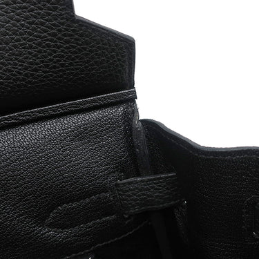 エルメス HERMES バーキン30 ブラック トゴ ハンドバッグ シルバー金具 黒