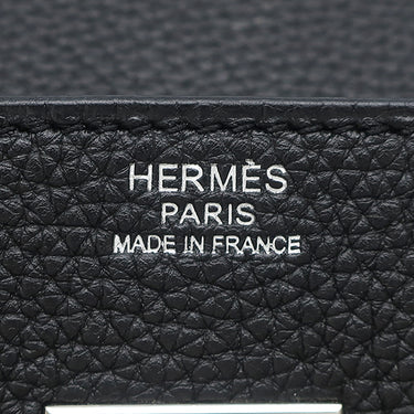 エルメス HERMES バーキン30 ブラック トゴ ハンドバッグ シルバー金具 黒
