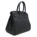 エルメス HERMES バーキン30 ブラック トゴ ハンドバッグ シルバー金具 黒