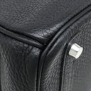 エルメス HERMES バーキン30 ブラック トゴ ハンドバッグ シルバー金具 黒