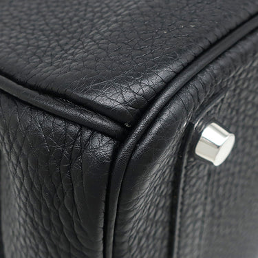 エルメス HERMES バーキン30 ブラック トゴ ハンドバッグ シルバー金具 黒