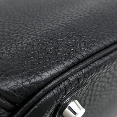 エルメス HERMES バーキン30 ブラック トゴ ハンドバッグ シルバー金具 黒