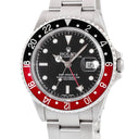 腕時計 ロレックス ROLEX GMTマスター2 16710 Y番 自動巻き メンズ Y番 コーク ベンツ針 ブラック デイト オイスターブレス