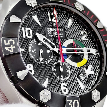 腕時計 ゼニス ZENITH デファイ クラシック クロノエアロ エルプリメロ 03.0526.4000/21.M526 自動巻き メンズ 逆回転防止ベゼル
