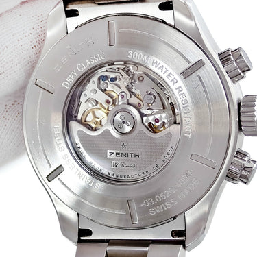 腕時計 ゼニス ZENITH デファイ クラシック クロノエアロ エルプリメロ 03.0526.4000/21.M526 自動巻き メンズ 逆回転防止ベゼル