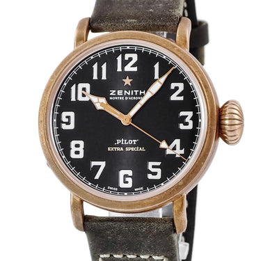 腕時計 ゼニス ZENITH パイロット タイプ20 エクストラ スペシャル 29.1940.679/21.C800 自動巻き メンズ ブロンズ TYPE XX