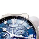 腕時計 ブレゲ BREGUET マリーン クロノグラフ 5527 5527BB/Y2/BW0 自動巻き メンズ K18WG無垢 ブルー ギョウシェ コインエッジ