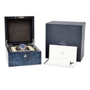 腕時計 ブレゲ BREGUET マリーン クロノグラフ 5527 5527BB/Y2/BW0 自動巻き メンズ K18WG無垢 ブルー ギョウシェ コインエッジ
