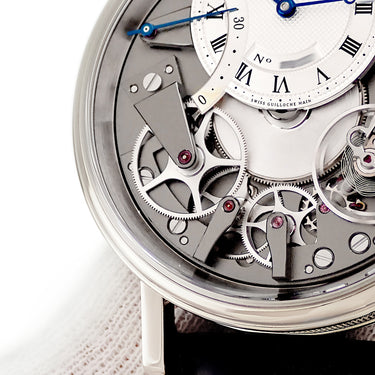 腕時計 ブレゲ BREGUET トラディション オートマティック レトログラード セコンド 7097BB/G1/9WU 自動巻き メンズ K18WG無垢 青針