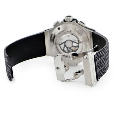 腕時計 ウブロ HUBLOT ビッグバン スチール 301.SX.130.RX.174 自動巻き メンズ 純正ダイヤ パヴェ デイト クロノグラフ 黒