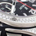 腕時計 ウブロ HUBLOT ビッグバン スチール 301.SX.130.RX.174 自動巻き メンズ 純正ダイヤ パヴェ デイト クロノグラフ 黒