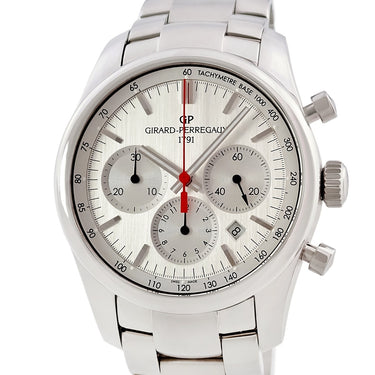 腕時計 ジラールペルゴ GIRARD PERREGAUX コンペティツィオーネ ストラダーレ 49590-11-111-11A 自動巻き メンズ シルバー デイト クロノグラフ