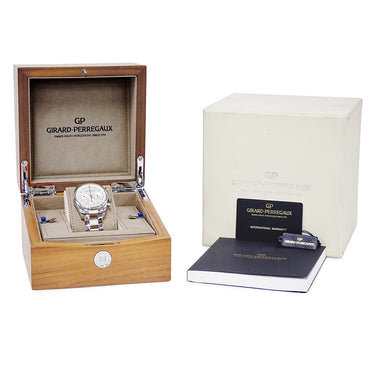 腕時計 ジラールペルゴ GIRARD PERREGAUX コンペティツィオーネ ストラダーレ 49590-11-111-11A 自動巻き メンズ シルバー デイト クロノグラフ