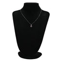 ノンブランド NON BRAND ルビー 0.84ct ダイヤモンド ペンダント ホワイトゴールド K18WG ルビー ダイヤモンド ネックレス 赤 レッド 1石 1粒 オーバルミックスカット