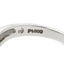 タサキ TASAKI パール ダイヤ デザインリング プラチナシルバー Pt900 パール ダイヤモンド リング 指輪 TASAKI プラチナ900 11号