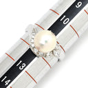 タサキ TASAKI パール ダイヤ デザインリング プラチナシルバー Pt900 パール ダイヤモンド リング 指輪 TASAKI プラチナ900 11号