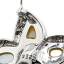 タサキ TASAKI 白蝶パール ダイヤ フラワーモチーフ パールホワイト×ホワイトゴールドゴールド K18WG パール ダイヤモンド シェル ブローチ TASAKI 真珠 Au750 18K ペンダントトップ 2WAY