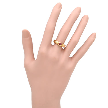 ティファニー Tiffany & Co フレンドシップ トルマリン ハート イエローゴールド K18YG ルベライトトルマリン リング 指輪 T&Co. Au750 18K ロゴ 9号