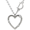 ダミアーニ DAMIANI ハート 3Pダイヤ ペンダント ホワイトゴールド K18WG ダイヤモンド ネックレス 18K 750 WG