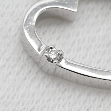 ダミアーニ DAMIANI ハート 3Pダイヤ ペンダント ホワイトゴールド K18WG ダイヤモンド ネックレス 18K 750 WG