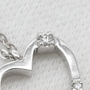 ダミアーニ DAMIANI ハート 3Pダイヤ ペンダント ホワイトゴールド K18WG ダイヤモンド ネックレス 18K 750 WG