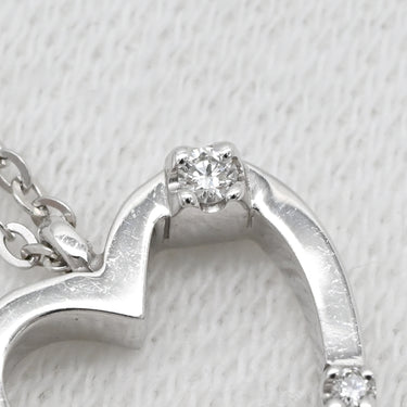 ダミアーニ DAMIANI ハート 3Pダイヤ ペンダント ホワイトゴールド K18WG ダイヤモンド ネックレス 18K 750 WG