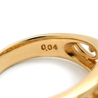 タサキ TASAKI パール ダイヤ デザインリング パールホワイト×ピンクゴールド K18PG パール ダイヤモンド リング 指輪 TASAKI Au750 18K 18金 PG 透かし模様 11号