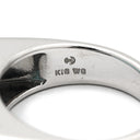 タサキ TASAKI ブルートパーズ ダイヤモンド ライトブルー×ホワイトゴールド K18WG ブルートパーズ ダイヤモンド リング 指輪 TASAKI Au750 18K 水色 スクエア バケットカット 12号