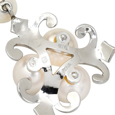 ミキモト MIKIMOTO あこやパール パールホワイト×ホワイトゴールド K14WG パール ペンダントトップ MIKIMOTO 真珠 Au585 14K WG スウィング 4P