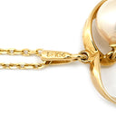 ミキモト MIKIMOTO ハートモチーフ パール パールホワイト×イエローゴールド K14YG パール ネックレス MIKIMOTO 真珠 14K 14金 Au585 1P スウィング