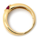 カルティエ Cartier エリプス ルビーリング レッド×イエローゴールド K18YG ルビー #50(JP10) リング 指輪 750 YG 18金 18K 10号