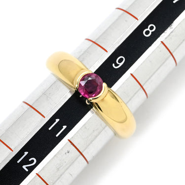 カルティエ Cartier エリプス ルビーリング レッド×イエローゴールド K18YG ルビー #50(JP10) リング 指輪 750 YG 18金 18K 10号