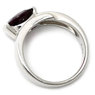 タサキ TASAKI ロードライトガーネット ダイヤモンド ワインレッド×プラチナシルバー Pt900 ロードライトガーネット ダイヤモンド リング 指輪 TASAKI プラチナ Pt900 大粒 オーバル 12号
